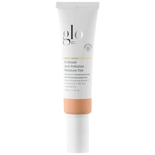 Glo Skin Beauty C-Shield Anti-Pollution Moisture Tint - Tinted Moisturizer With SPF 30 for Face, Broad Spectrum Protection & Vitamin C, 1.7 Oz ( 4C-Medium )