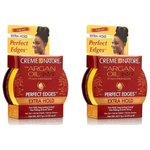 Creme Of Nature Argan Oil Perfect Edges Extra Hold 2.25 Ounce ( 66ml ) ( 2 Pack )