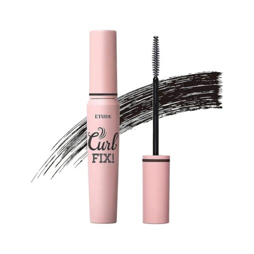 ETUDE Curl Fix Mascara # 1 Black New | A curl fix mascara that keeps fine eyelashes powerfully curled up for 24 hours by ETUDE 's own Curl 24H Technology