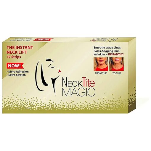 NeckTITE Magic Instant Neck Lift, 12 Count - Smooths Wrinkles for Adults