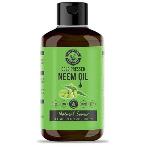 Neem Oil ( 10.15 fl oz ) 100 % Pure & Natural, Virgin Cold Pressed Neem oil, Good for dry skin to moisturize, Dandruff free hair