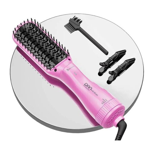 Negative ion Brush Hair Dryer,3 in 1 Blow Dryer Brush, One Step Paddle Brush Dryer,2 inch hot air Brush, Hair Dryer Brush Blow Dryer Brush in one, Anti-Scald & ALCI Safety Plug ...