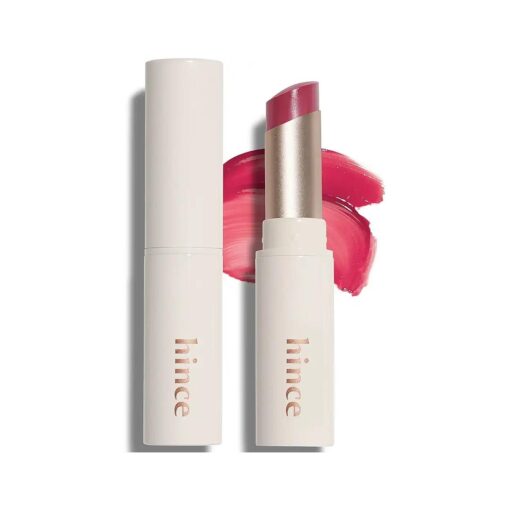 HINCE Mood Enhancer Lip Glow, Moisturizing Lip Balm with Shea Butter & Sweet Almond, Non-Sticky and Long-lasting Tinted Lip Tint with Buttery Balm Texture for Neutral Color 0.2oz, ( 1, LET ME DEW, 06 )