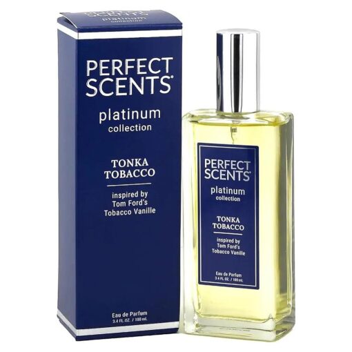 Perfect Scents Fragrances | Inspired by Tom Ford 's Tobacco Vanille | Platinum Collection | Tonka Tobacco | Unisex Eau de Parfum | Paraben & Phthalate Free | Never Tested on Animals | 3.4 Fl Oz