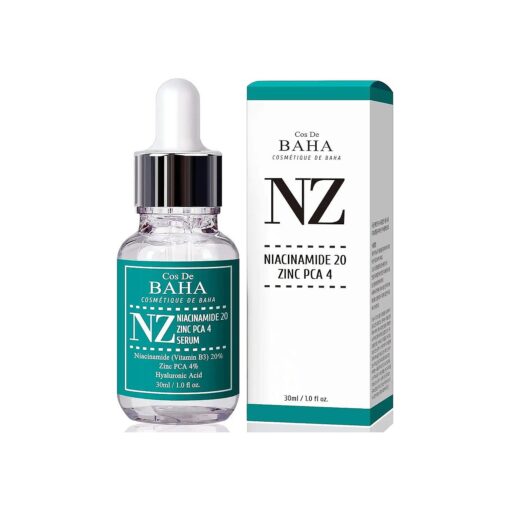 Niacinamide 20 % + Zinc PCA 4 % Serum for Face, Pore Reducer, Uneven Skin Tone Treatment, Diminishes Acne Prone, Skin Balancing Pore Reducing, Restores Elasticity, 1 Fl Oz