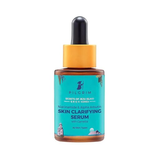 PILGRIM Niacinamide 5 % + Alpha Arbutin 1 % Skin Clarifying Serum for acne & acne marks | All Skin Types | For Men & Women | Korean Skin Care | Vegan & Cruelty-free | 30ml