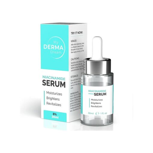 | Niacinamide Serum 5 % for Face - Aids in Minimizing Pores, Fading Dark Spots, and Reducing Redness - Rich in Antioxidant Vitamin B3 - Anti-Aging Face Serum