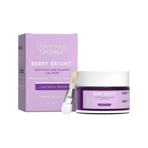 Pore Refining Face Mask For Bright and Clear Skin with Niacinamide & Berry Extracts | 50g