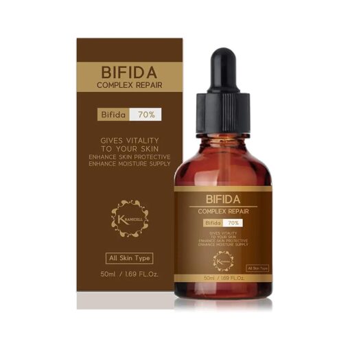 Bifida Complex 70 % + Galactomyces 20 % + Niacinamide 2 % + Hyaluronic Acid 2 % Face Serum 1.7Fl oz with Ceramide for Skin Protective Layer by Moisturizing