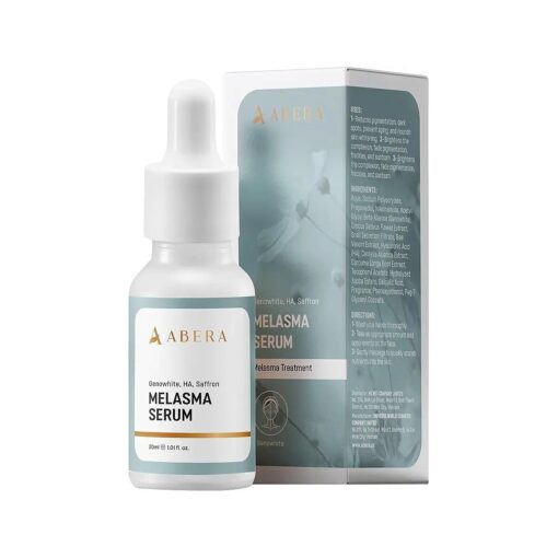 Abera Melasma Serum with Niacinamide and Hyaluronic Acid, Dark Spot Corrector Serum, Melasma Treatment for Face, Suitable for All Skin Types, 0.68 fl, Oz