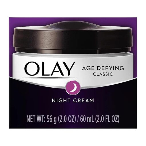 Night Cream with Beta-Hydroxy Complex and Vitamin E by Olay Age Defying, Classic, 2 Fl Oz ( Pack of 2 )