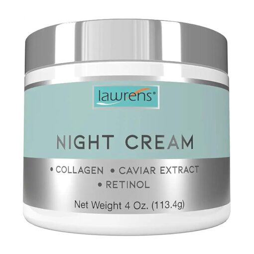 Night Cream with Collagen, Caviar Extract & Retinol - repair and moisturize skin at night - 4 oz