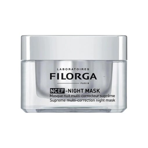 Filorga NCEF-Night Mask Cream, Anti Aging Night Time Face Mask with Hyaluronic Acid and Collagen to Reduce Wrinkles, Boost Firmness, & Revive Skin Radiance, 1.69 fl, oz., 1 Count ( Pack of 1 )