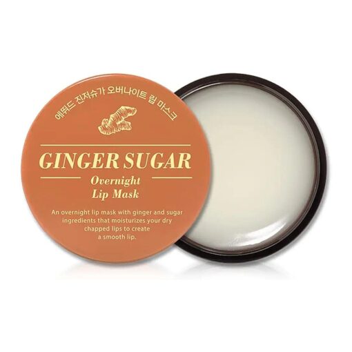 ETUDE Ginger Sugar Overnight Lip Mask 25g | Korean Lip Sleeping Mask Skin Care | Smooth and Moist Lips | Natural Ingredients Nourish & Hydrate Ginger Shea Butter Give Moisturizing Effect