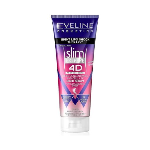 Eveline Slim Extreme 4D Cellulite Cream - Night Lipo Shock Therapy, 250ml for All Skin Types