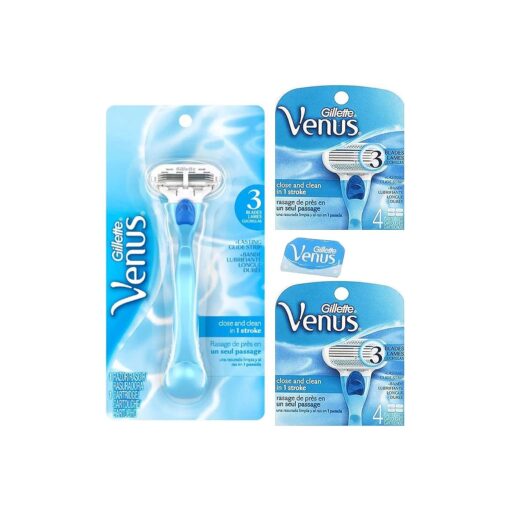 Gillette Venus Womens Razor Refill Cartridges 10 Count and 1 Razor Handle