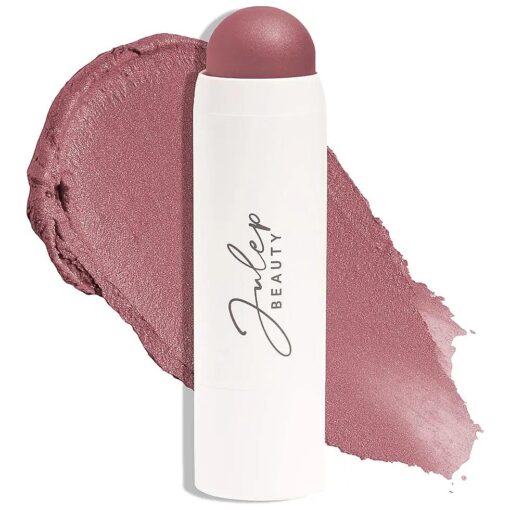 Julep Skip The Brush Cream to Powder Blush Stick - Muted Mauve - Blendable and Buildable Color - 2-in-1 Blush and Lip Makeup Stick