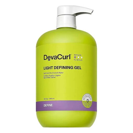 DevaCurl Light Defining Gel Soft Hold No-Crunch Styler | Non-Flaking Formula | Brings Natural Texture | All Curl Types