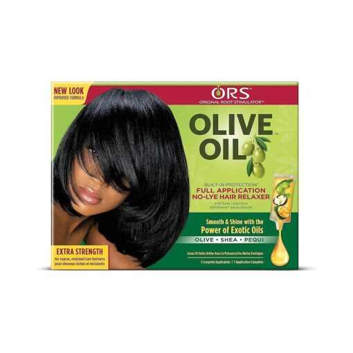 Organic Root Stimulator Olive Oil No Lye Relaxer Kit, Extra Strength