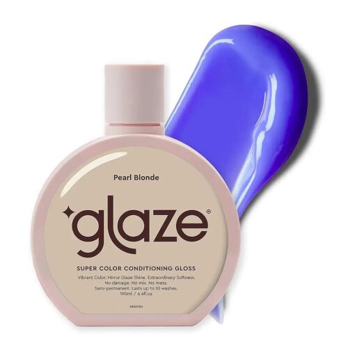 Glaze Super Color Conditioning Gloss 6.4fl.oz ( 2-3 Hair Treatments ) Award Winning & Semi-Permanent Hair Dye, No mix, no mess hair mask colorant - guaranteed results in 10 minutes