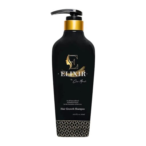 Elixir by Coco March Hair Growth Shampoo - Hair-Strengthening Plant-Based Shampoo - Chemical-Free Hair Thinning Shampoo for Men Women - Natural Hair Loss Formula for Thicker Fuller Hair - 16.9 fl oz