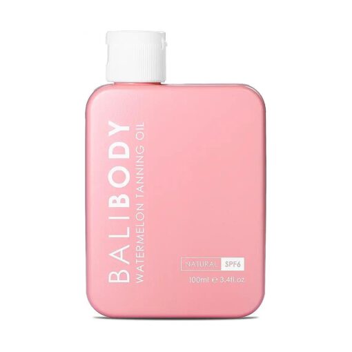 Watermelon Tanning Oil - No SPF/SPF6/SPF15 | Melanin Stimulator for Sun Protection | Infused with Natural Oil | Fruity Scent Summer Essential for Golden Deep Glow - 100ml/3.4 fl oz