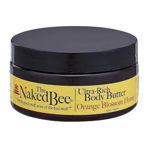 The Naked Bee Orange Blossom Honey Ultra-Rich Body Butter, 8 Oz