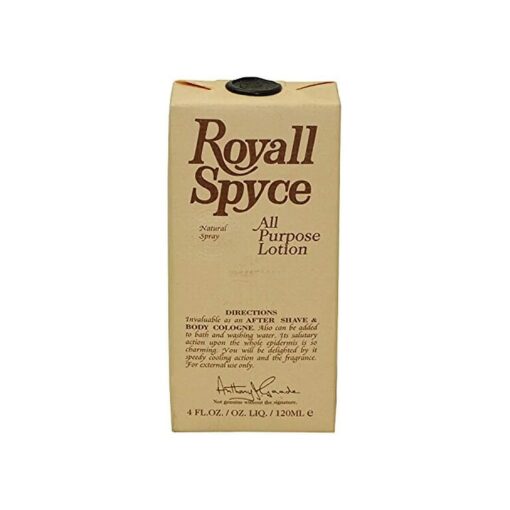 Royall Spyce By Royall Fragrances For Men, All Purpose Lotion 4.0 Oz ( Packaging May vary )