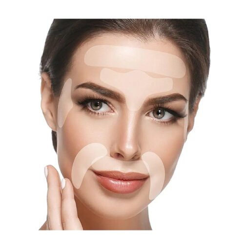 BLUMBODY Face & Forehead Wrinkle Patches - Anti Wrinkle Facial Patches to Smooth Eye, Mouth, Forehead Wrinkles - Non-Silicone Face Tape for Fine Wrinkles between Eyes & Face - Patches ( 30 day supply )