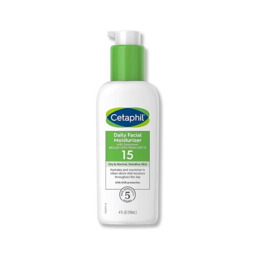 Cetaphil Daily Facial Moisturizer, SPF 15, Fragrance Free, 4 Oz