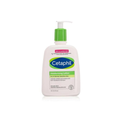 Body Moisturizer by Cetaphil, Hydrating Moisturizing Lotion for All Skin Types, Suitable for Sensitive Skin, 16 oz, Fragrance Free, Hypoallergenic, Non-Comedogenic