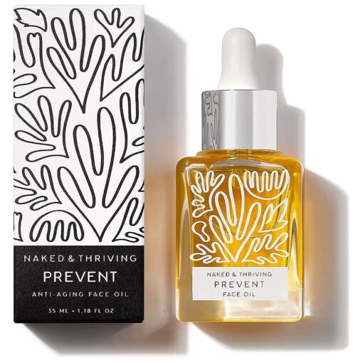 Naked + Thriving Prevent Anti-Aging Facial Oil - Vegan, Naturally-Derived Skin Care & Face Oil ( 1.18 oz/35 mL )