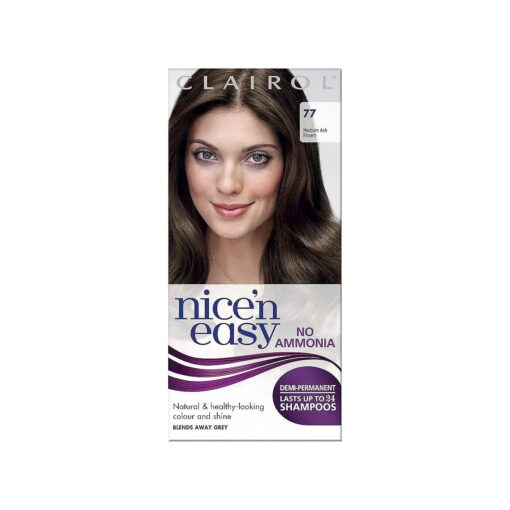 Nice 'n ' Easy By Lasting Colour 77 Medium Ash Brown