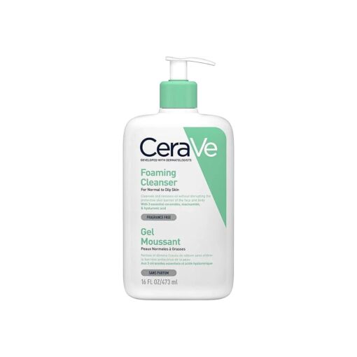 Cerave Gel Limpiador Espumoso Piel Normal Grasa - 473 Ml