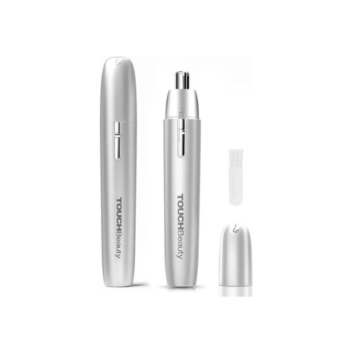 TOUCHBeauty Nose Hair Trimmer for Women : Facial Hair Remover Battery Powered - Hair Trimmer for Nose, Ear, Neckline, Eyebrow