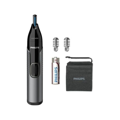 Nose Hair Trimmer, Series 3000 Nose, Ear and Eyebrow Trimmer Showerproof with Protective Guard System, Battery-Operated, No pulling Guaranteed - NT3650/16