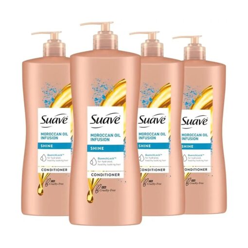 Suave Professionals Shine Conditioner, Moroccan Infusion, 28 Fl Oz ( Pack of 4 )