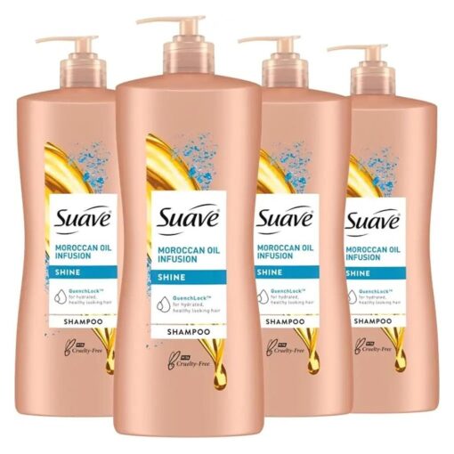 Suave Professionals Shine Shampoo Moroccan Infusion 28 Oz ( Pack of 4 )