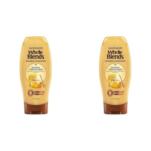 Garnier Whole Blends Repairing Conditioner Honey Treasures, Damaged Hair, 22 fl ; oz, ( Pack of 2 )