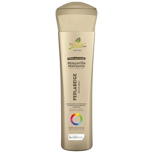 Naissant Perla Beige Hair Purple Toning Mask | Eliminates Brassiness | Neutralizes Yellow & Orange Tones | Paraben, Ammonia & Sulfate Free | Pro-Vitamin B5, Olive Oil & Honey ( Perla Beige ) 10.1 Fl Oz