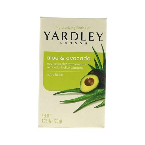 Yardley London Aloe and Avocado Naturally Moisturizing Bath Bar 4.0 oz ( Pack of 12 )