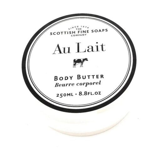 Scottish Fine Soaps Au Lait Extra Nourishing Body Butter - 8.8 oz, Jar