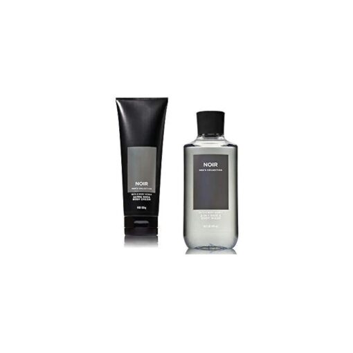 Bath and Body Works Men 's Collection Ultra Shea Body Cream & 2 in 1 Hair and Body Wash NOIR .