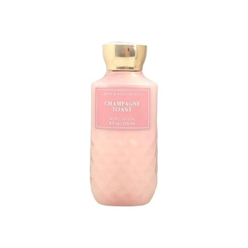 Bath and Body Works Champagne Toast Lotion 8 Ounce Full Size Pink Diamond Plate Look Bottle