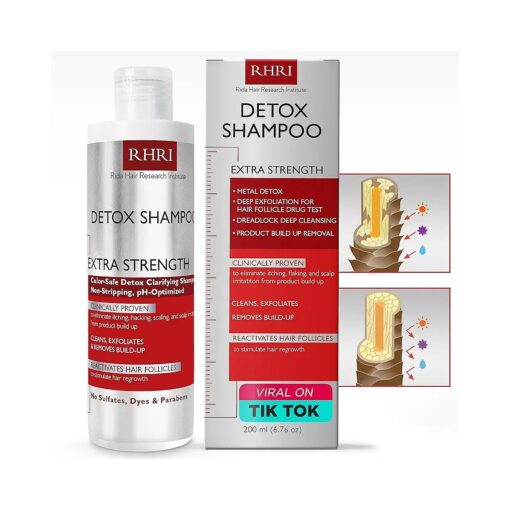 Detox Shampoo For Product Build up : Detoxify & Regrow with Our Clarifying Shampoo - Nourishes Follicles, Soothes Scalp Irritation - For All Hair Types