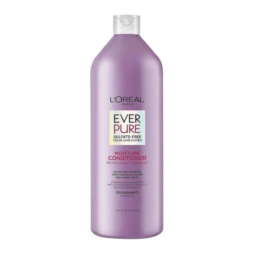 L'Oreal Paris EverPure Moisture Sulfate Free Conditioner for Color-Treated Hair, Rosemary, 33.8 Fl ; Oz