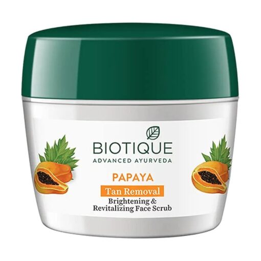 Biotique Papaya Revitalizing Tan Removal Scrub 235gm I All Skin Type