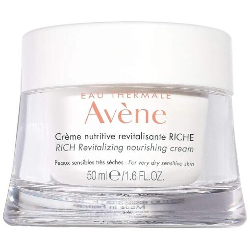 Eau Thermale Avene RICH Revitalizing Nourishing Cream, Ultra Nourishing Face Moisturizer, Non-comedogenic 1.6 fl, oz .