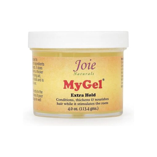 ILIOS Joie Naturals MyGel Extra Hold-Hair Styling Gel - Moisturizing Formula with Plant Oils and Herbal Extracts - Curly Hair Gel for Twists, Braids and Locks, 4 OZ Packaging .