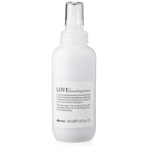 Davines LOVE Smoothing Perfector, Thermal Serum For Coarse Or Frizzy Hair, Tame And Nourish, 5 fl, oz .